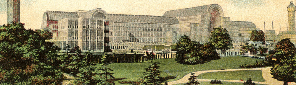The Crystal Palace building from a postcard